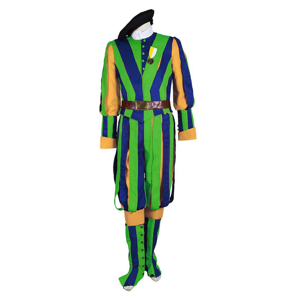 Men's Halloweez Swiss Soldier Christmas Cosplay Costume – Royal Swiss Guard Uniform Set - Halloweez