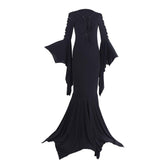 Elegant Morticia Addams Costume Dress | Halloweez Gothic Vintage Cosplay for Halloween - Halloweez