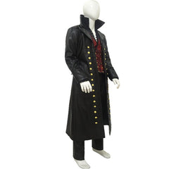 Halloweez Movie Cosplay Captain Uniform - Black Victorian Pirate Outfit Full Set - Halloweez