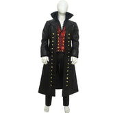 Halloweez Movie Cosplay Captain Uniform - Black Victorian Pirate Outfit Full Set - Halloweez