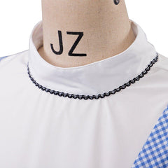Movie Dorothy Cosplay Costume | Women’s Blue Plaid Dress Suit | Fairytale Adult Halloween Outfit by Halloweez - Halloweez