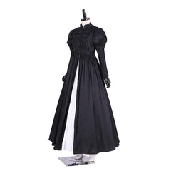Halloweez Eliza Hamilton Cosplay Costume Dress | Women's Elegant Black Ball Gown | Custom Satin Dress - Halloweez