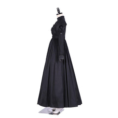 Halloweez Eliza Hamilton Cosplay Costume Dress | Women's Elegant Black Ball Gown | Custom Satin Dress - Halloweez