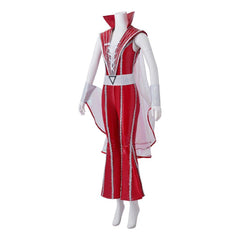 Halloweez Mamma Mia Cosplay Costume | 70's Disco Momma Outfit | Vibrant Yellow Stage Costume - Halloweez