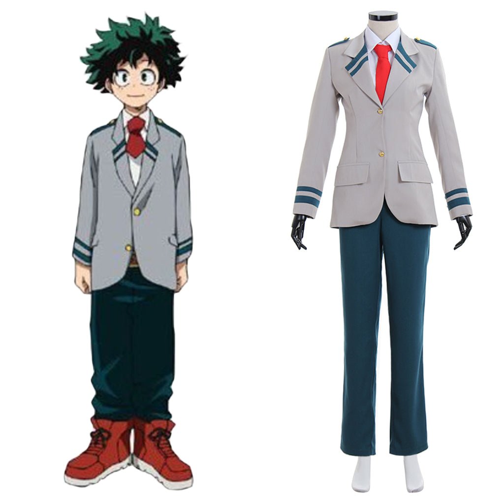 Halloweez My Hero Academia Izuku & Shoto School Uniform Cosplay Outfit - Halloweez