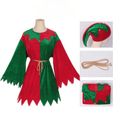 Elegant Medieval-Inspired Christmas Outfit for Festive Celebrations and Performances - Halloweez