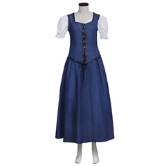 Embrace Enchantment with the Halloweez Belle Cosplay Dress for Women - Ideal for Halloween, Cosplay, and Carnivals - Halloweez