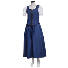 Embrace Enchantment with the Halloweez Belle Cosplay Dress for Women - Ideal for Halloween, Cosplay, and Carnivals - Halloweez