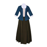 Halloweez Claire Fraser Cosplay Dress | Authentic Scottish Highland Outfit | Elegant Southern Belle Costume - Halloweez