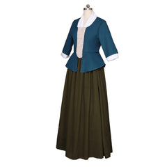 Halloweez Claire Fraser Cosplay Dress | Authentic Scottish Highland Outfit | Elegant Southern Belle Costume - Halloweez