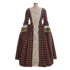 Halloweez Claire Randall Fraser Cosplay Costume Gown | Women's Historical Movie & TV Series Dress - Halloweez