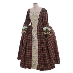 Halloweez Claire Randall Fraser Cosplay Costume Gown | Women's Historical Movie & TV Series Dress - Halloweez