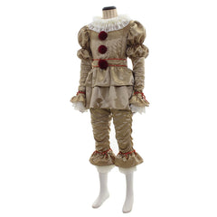 Halloweez Pennywise Dancing Clown Cosplay Costume - Adult Horror Fancy Dress - Halloweez