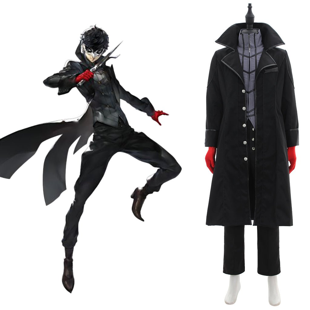 Persona 5 Joker Premium Black Suit Cosplay Costume | Halloweez - Halloweez
