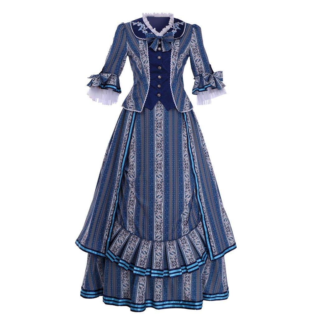 Elegant Christine Daae Cosplay Costume | Enchanting Blue Wishing Dress by Halloweez - Halloweez