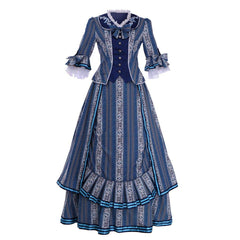 Elegant Christine Daae Cosplay Costume | Enchanting Blue Wishing Dress by Halloweez - Halloweez
