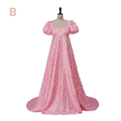Elegant Pink Rococo Gown Dress | 18th Century Victorian Wedding Dress - Cosplay & Historical Costume by Halloweez - Halloweez