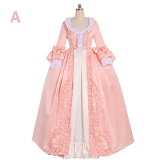 Elegant Pink Rococo Gown Dress | 18th Century Victorian Wedding Dress - Cosplay & Historical Costume by Halloweez - Halloweez