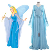 Halloweez Blue Fairy Costume for Women | Magical Blue Dress with Headband | Disney Cosplay Outfit - Halloweez