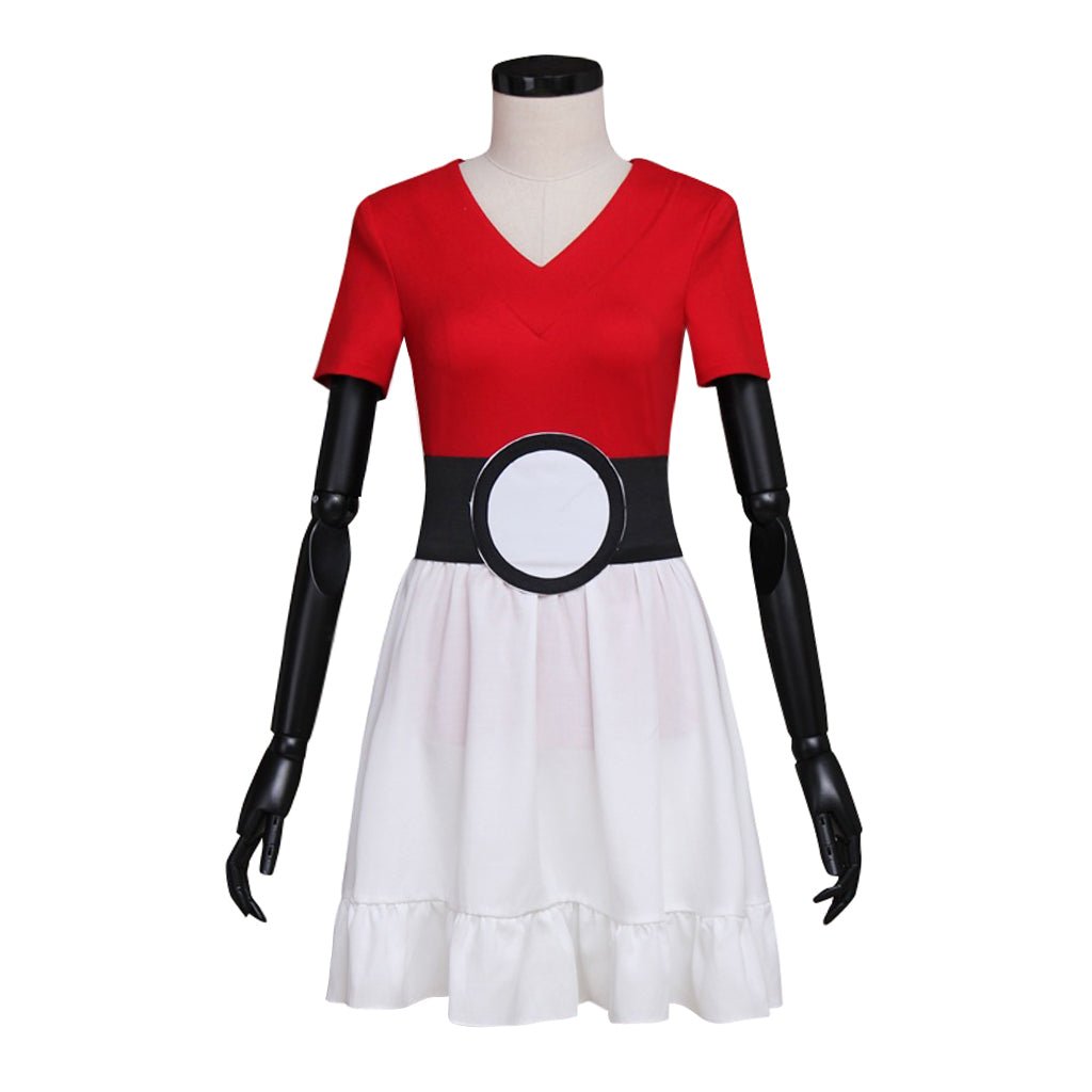 Halloweez Pokémon Ball Red Dress Cosplay Costume - Halloweez