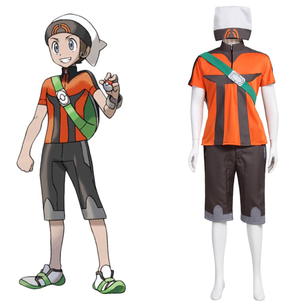 Halloweez Pokemon Brendan Cosplay Costume Outfit - Authentic Style - Halloweez