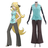 Halloweez Cynthia Cosplay Costume - Premium Pokemon Champion Outfit - Halloweez