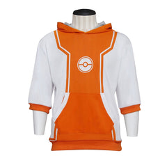 Halloweez Pokemon Trainer Orange Hoodie - The Ultimate Cosplay Costume for AR Game Enthusiasts - Halloweez