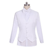 Halloweez Men's Rococo Medieval White Blazer Jacket - 18th Century Cosplay Costume - Halloweez