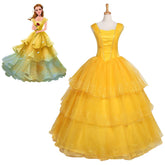 Enchanting Belle Cosplay Costume | Adult Disney Princess Dress for Halloween & Special Events - Halloweez
