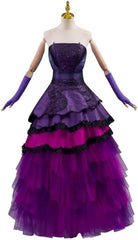Halloweez Gothic Ball Gown Women's Purple Cosplay Dress - Movie Inspired Fantasy Evening Wear - Halloweez