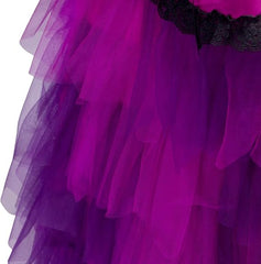 Halloweez Gothic Ball Gown Women's Purple Cosplay Dress - Movie Inspired Fantasy Evening Wear - Halloweez