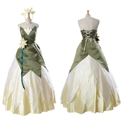 Halloweez Princess Tiana Cosplay Dress for Adults | Disney Themed Costume Outfit - Halloweez