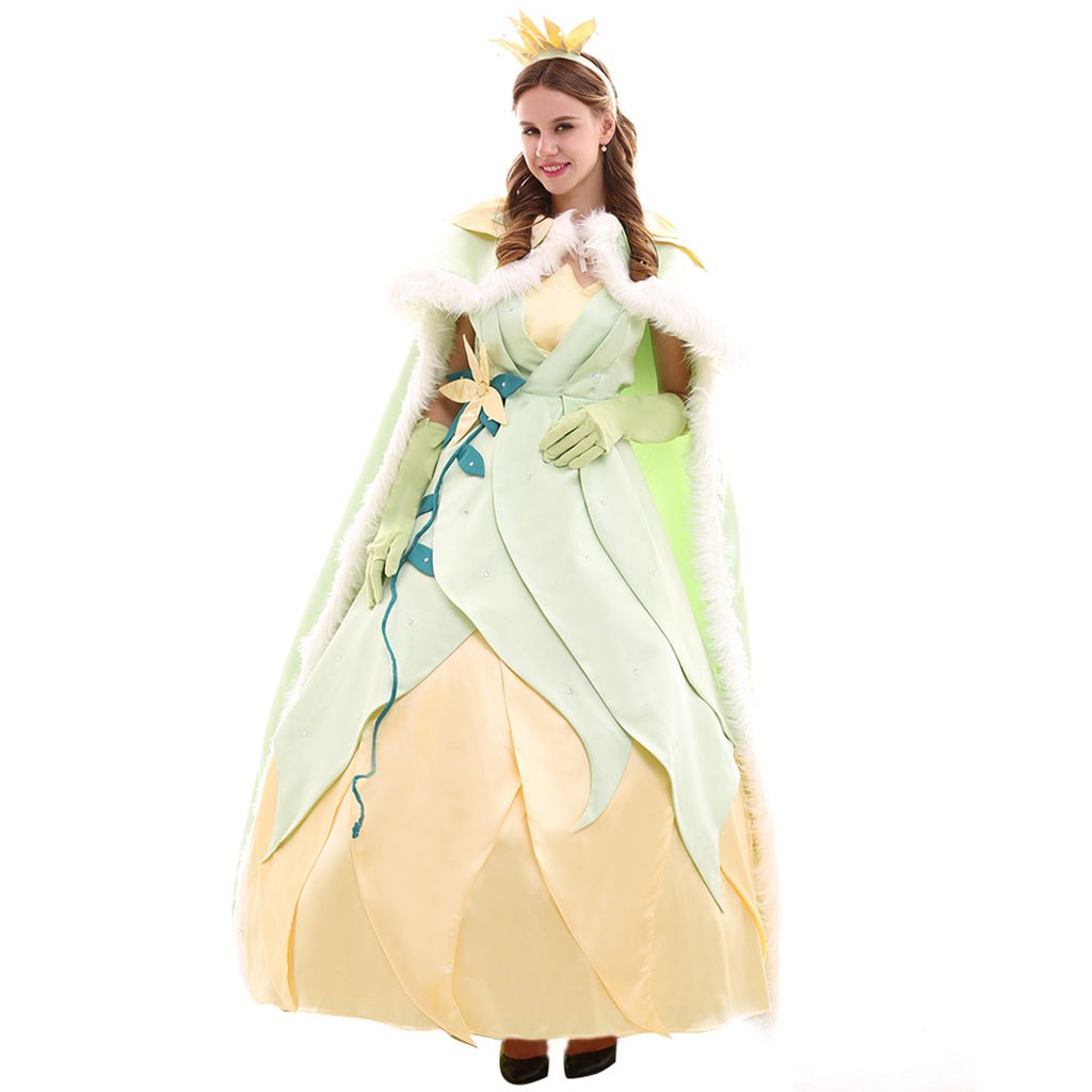 Halloweez Princess Tiana Cosplay Costume | Timeless Elegance for Cosplay and Celebrations - Halloweez