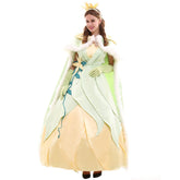 Halloweez Princess Tiana Cosplay Costume | Timeless Elegance for Cosplay and Celebrations - Halloweez