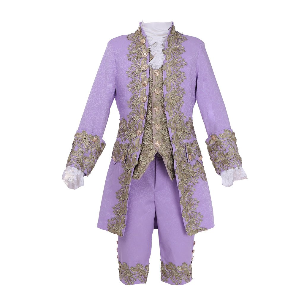 Royal Purple 18th Century Rococo Men's Costume - Inspired by Marie Antoinette | Halloweez Medieval Series - Halloweez