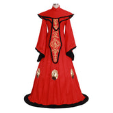 Padme Amidala Cosplay Dress Costume | Custom-Made Red Gown for Star Wars Events - Halloweez