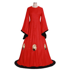 Padme Amidala Cosplay Dress Costume | Custom-Made Red Gown for Star Wars Events - Halloweez