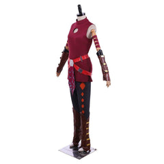 Halloweez Red Ahsoka Tano Cosplay Costume | Adult Women Battle Suit & Hat | Star Wars Halloween Outfit - Halloweez