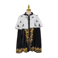 Halloweez King Prince Cosplay Cape - Elegant Mid-Length Cloak for Halloween & Carnival - Halloweez