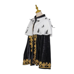 Halloweez King Prince Cosplay Cape - Elegant Mid-Length Cloak for Halloween & Carnival - Halloweez