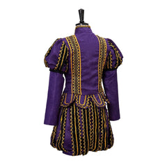 Epic Halloweez Renaissance King Henry VIII Costume - Deluxe Tudor Royal Noble Ensemble with Gold Trim - Halloweez