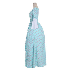 Halloweez Rococo Blue Dress | 18th Century French Royal Style | Victorian Era Inspired Gown - Halloweez