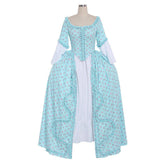 Halloweez Rococo Blue Dress | 18th Century French Royal Style | Victorian Era Inspired Gown - Halloweez