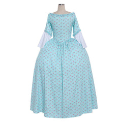 Halloweez Rococo Blue Dress | 18th Century French Royal Style | Victorian Era Inspired Gown - Halloweez