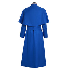 Halloweez Priest Cassock Costume - Traditional Catholic Clergy Robe with Shawl & Belt for Men - Halloweez