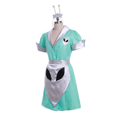Halloweez Crashdown Cafe Waitress Cosplay Costume | Liz Parker Maid Dress | Halloween Alien Outfit - Halloweez