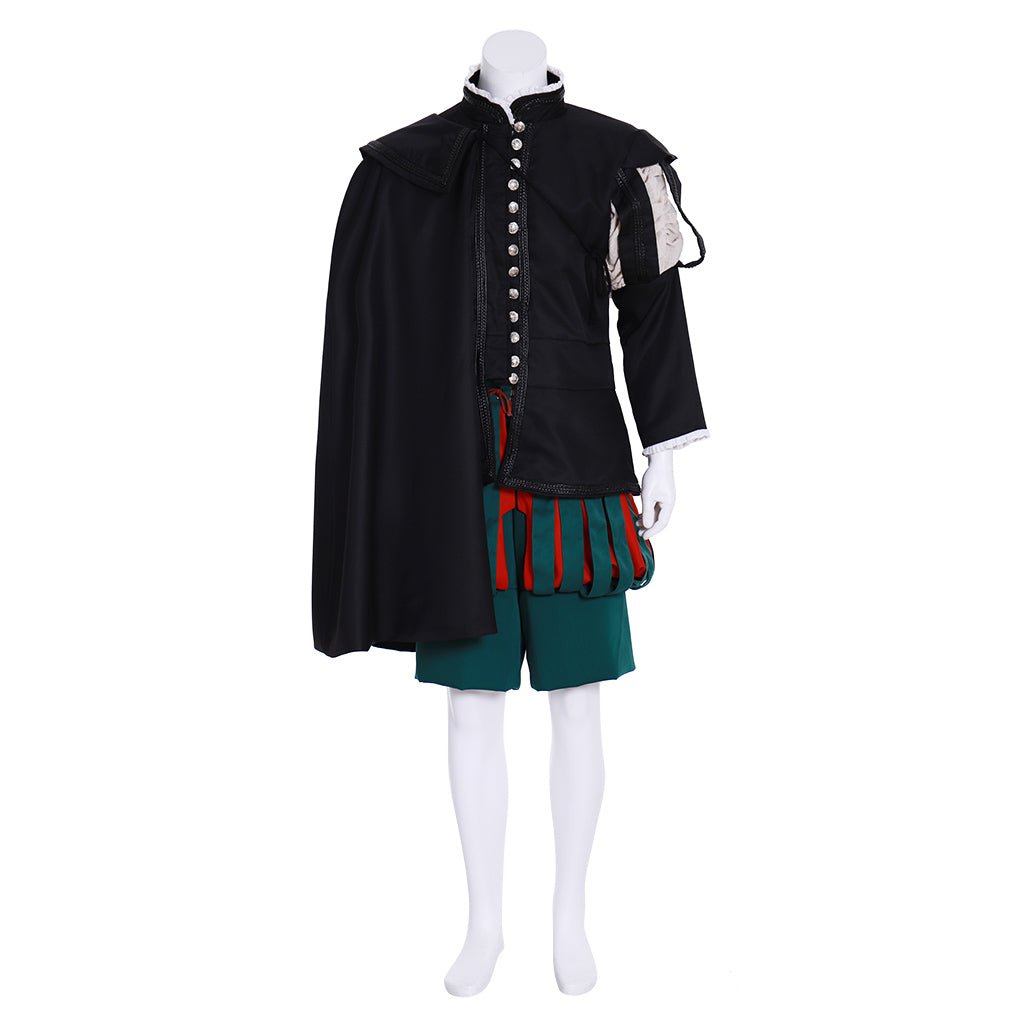 Halloweez Elizabethan Renaissance King Costume - Full Suit with Cloak | Medieval Series - Halloweez