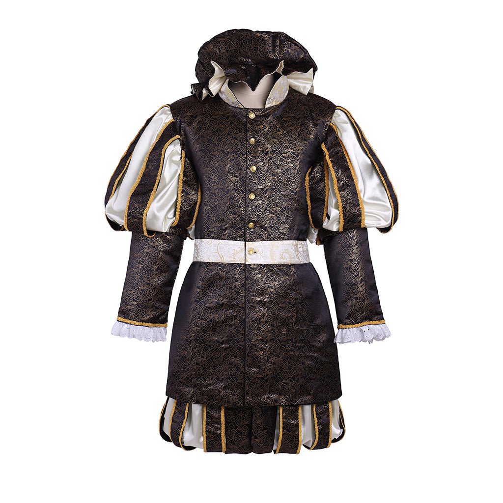 Elegant Halloweez Tudor King Costume - Medieval Renaissance Prince Suit for Stage & Reenactment - Halloweez