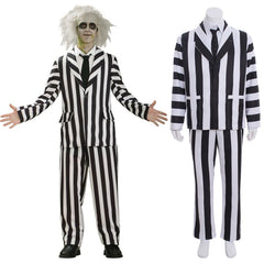 Halloweez Men's Beetlejuice Teen Costume - Step into the Eccentric World of Beetlejuice - Halloweez