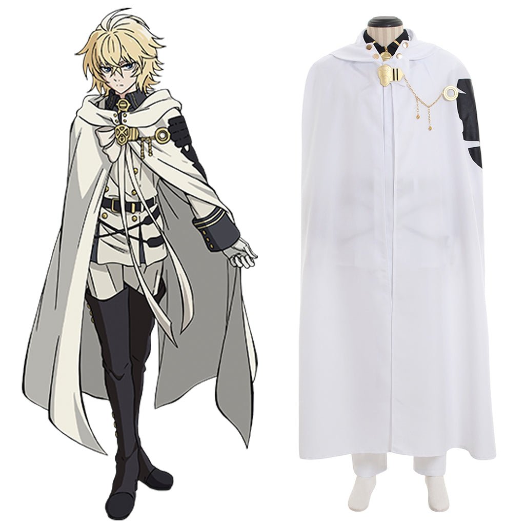 Halloweez Seraph of the End Mikaela Hyakuya Cosplay Costume - Elegant Vampire Anime-Inspired Outfit - Halloweez